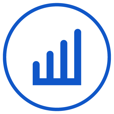 Growth icon representing career development and advancement opportunities