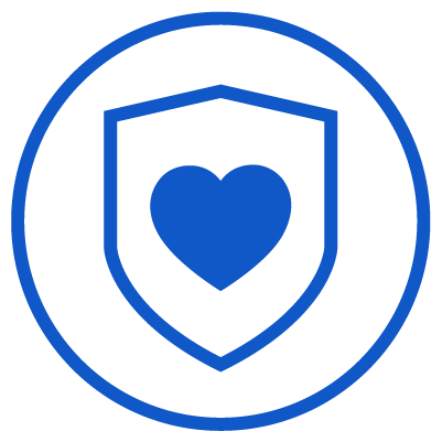 Life insurance protection icon