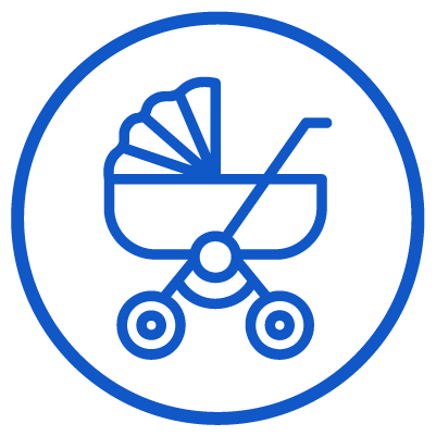 Parental leave and family time icon