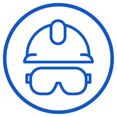 Safety icon representing our commitment to protecting people and communities